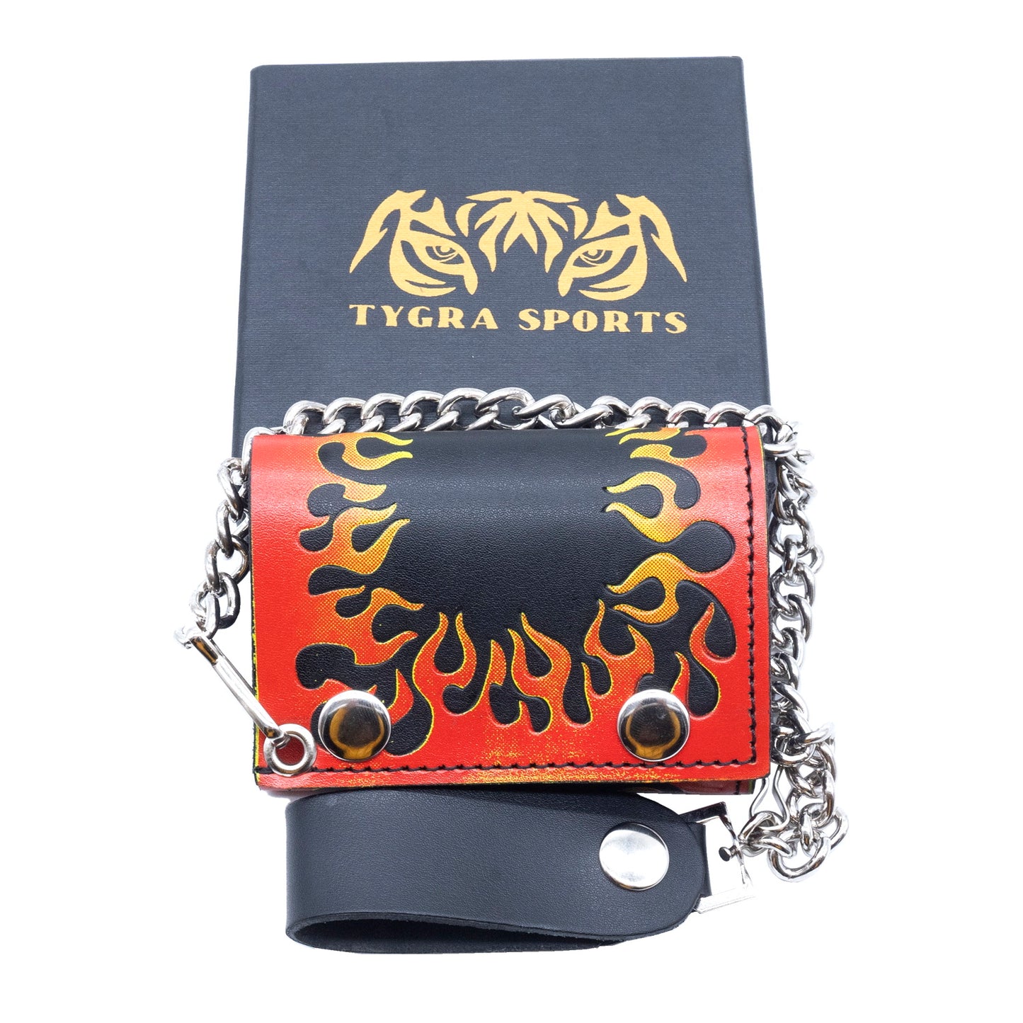 Set of 3 – 2 Wallets + 1 Genuine Leather Belt – Biker Gift Set