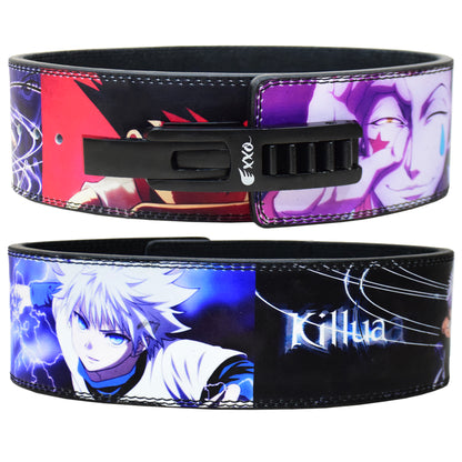 Anime Powerlifting Lever Belt - 10MM Heavy Duty Killua Themed Weightlifting Gym Belt for Squats, Deadlifts, Back Support During Heavy Lifting