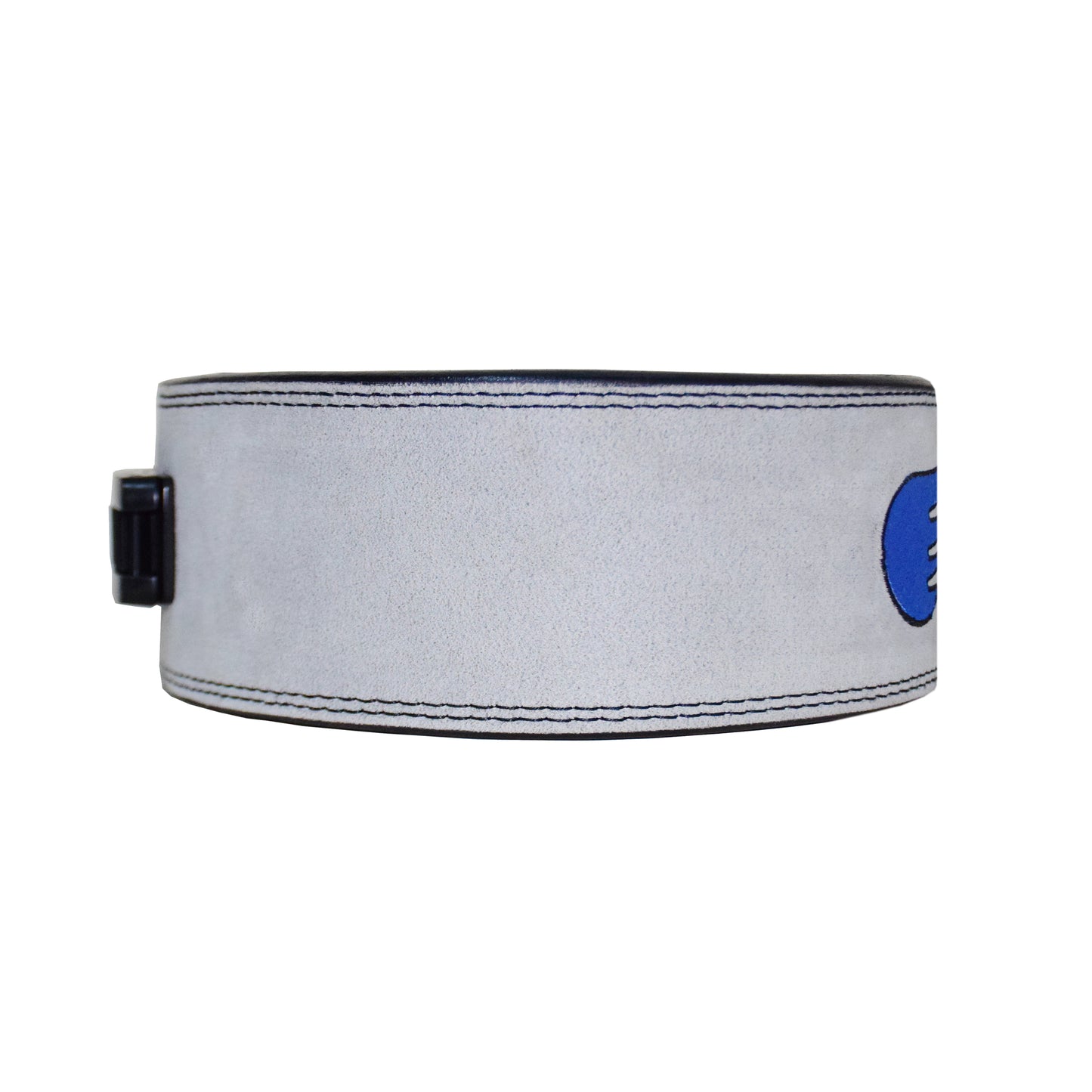 Exxo Weightlifting Lever Belt Made of Genuine Cow Leather 10mm Thick Heavy duty Belt with Outside Teeth Buckle for Men & Women Lower Back Support for Gym Workouts Deadlifts Squats Powerlifting (Black (Gray))