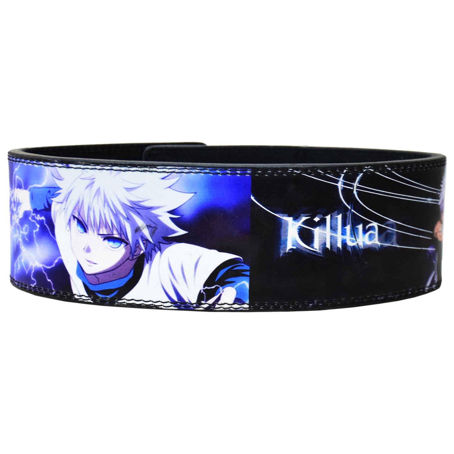 Anime Powerlifting Lever Belt - 10MM Heavy Duty Killua Themed Weightlifting Gym Belt for Squats, Deadlifts, Back Support During Heavy Lifting