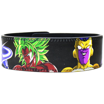 Anime Custom Lever Weightlifting Belt Dragon Ball Z themed – 10MM Heavy Duty Powerlifting Gym Belt with Adjustable Buckle for Squats, Deadlifts, and Perfect Back Support for Men & Women (Basic Buckle)