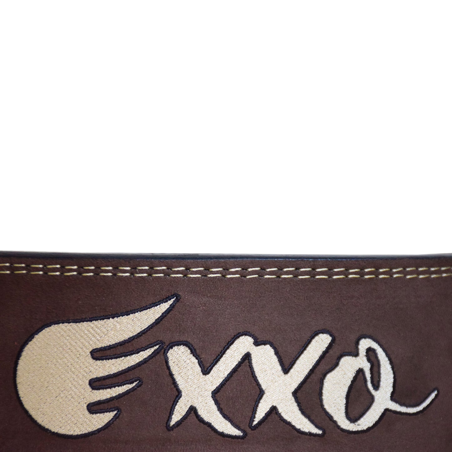 Exxo Weightlifting Lever Belt Made of Genuine Cow Leather 10mm Thick Heavy duty Belt with Outside Teeth Buckle for Men & Women Lower Back Support for Gym Workouts Deadlifts Squats Powerlifting (Black (D.Brown))