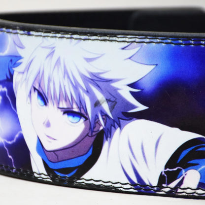Anime Powerlifting Lever Belt - 10MM Heavy Duty Killua Themed Weightlifting Gym Belt for Squats, Deadlifts, Back Support During Heavy Lifting