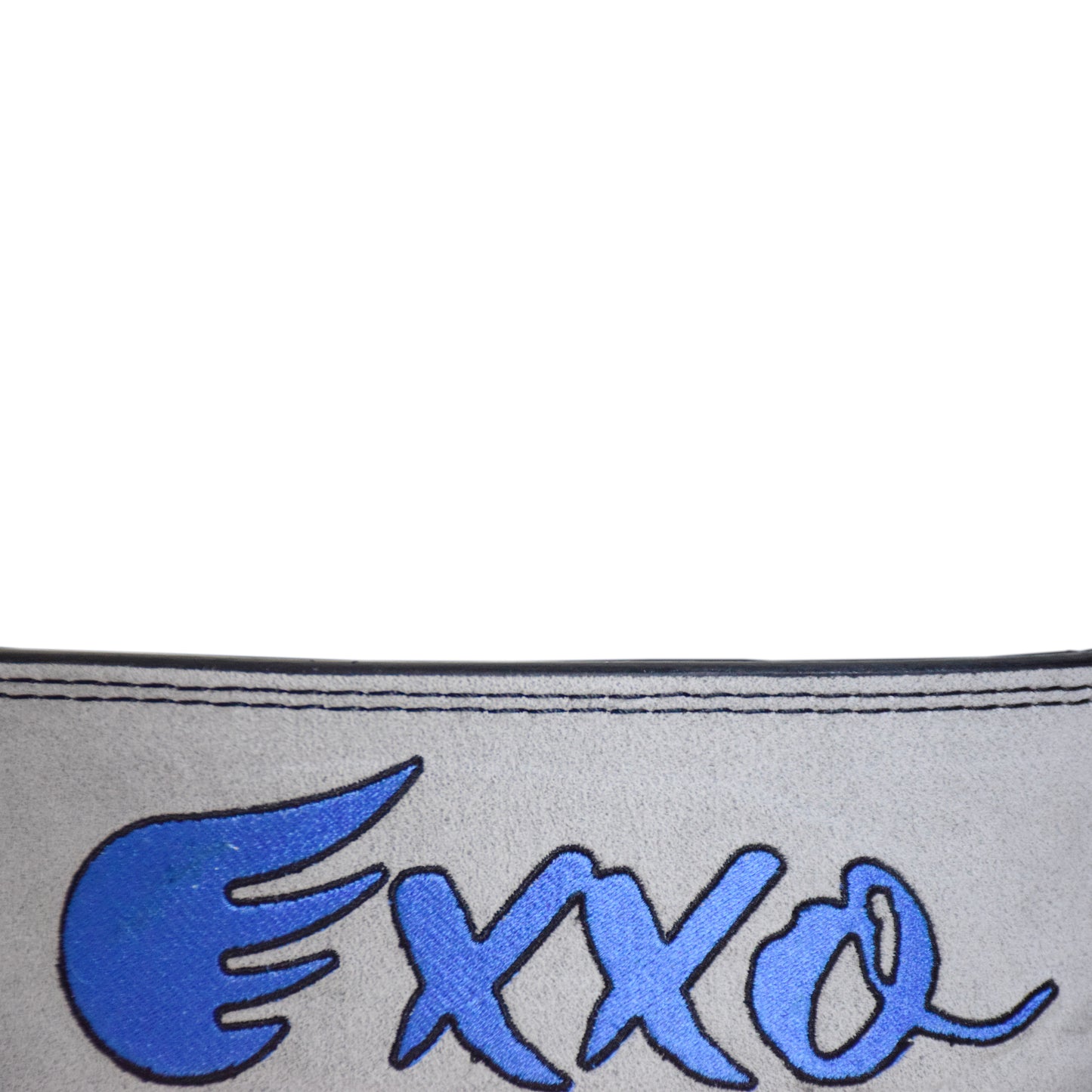 Exxo Weightlifting Lever Belt Made of Genuine Cow Leather 10mm Thick Heavy duty Belt with Outside Teeth Buckle for Men & Women Lower Back Support for Gym Workouts Deadlifts Squats Powerlifting (Black (Gray))