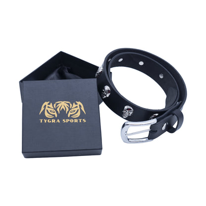 Set of 3 – 2 Wallets + 1 Genuine Leather Belt – Biker Gift Set