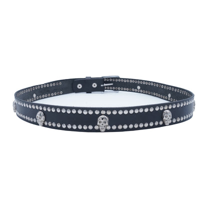 Set of 3 – 2 Wallets + 1 Genuine Leather Belt – Biker Gift Set