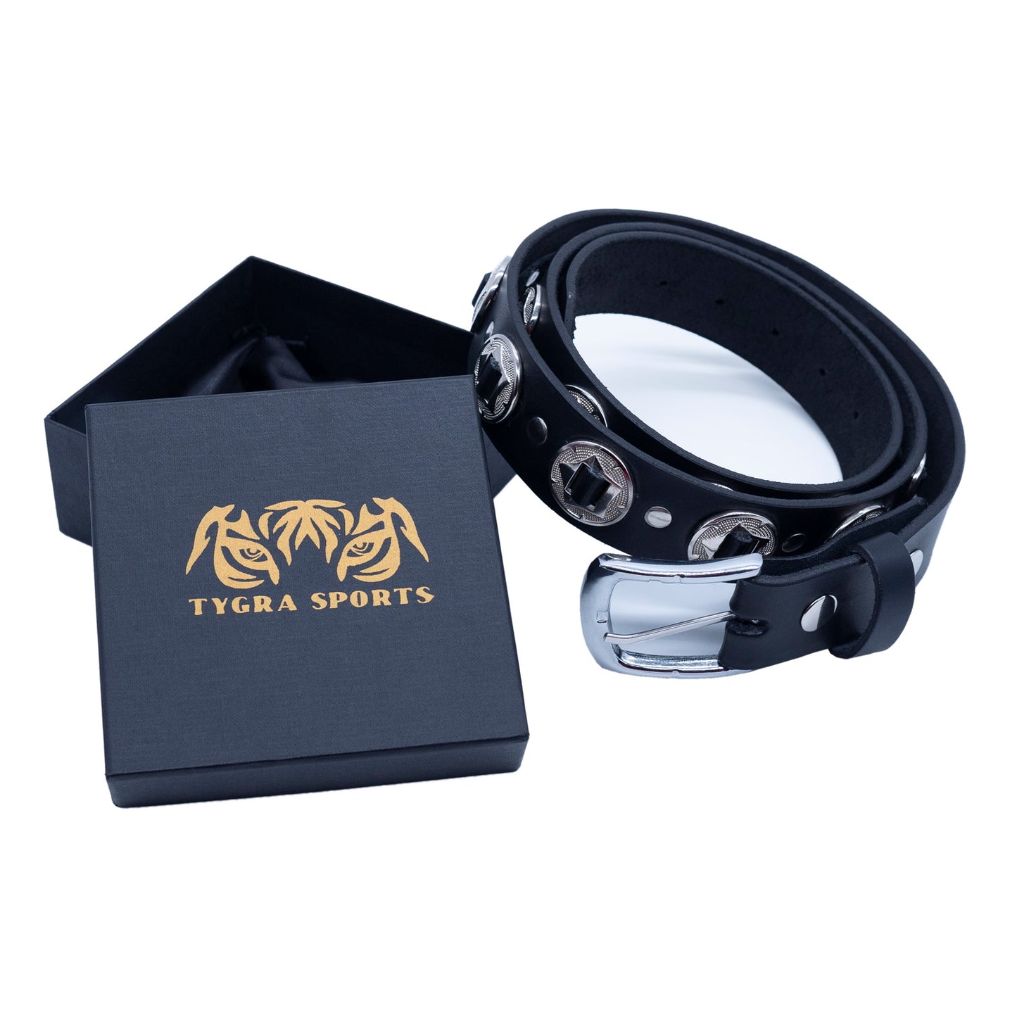 Set of 3 – 2 Wallets + 1 Genuine Leather Belt – Biker Gift Set