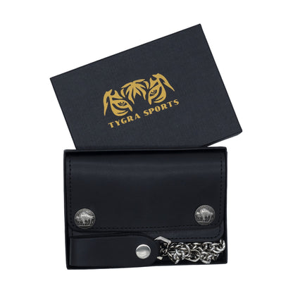 Set of 3 – 2 Wallets + 1 Genuine Leather Belt – Biker Gift Set