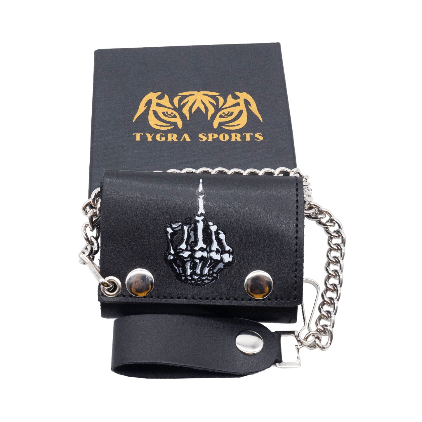 Set of 3 – 2 Wallets + 1 Genuine Leather Belt – Biker Gift Set