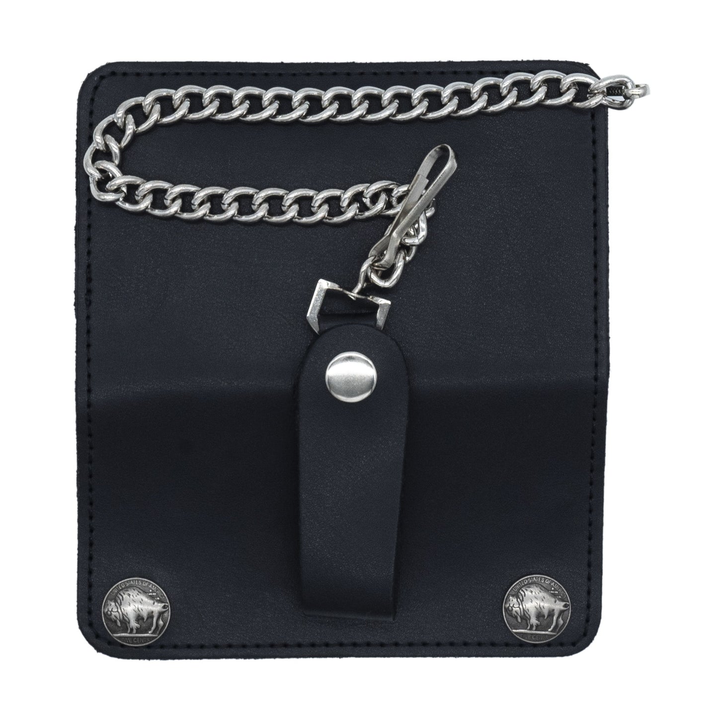 Set of 3 – 2 Wallets + 1 Genuine Leather Belt – Biker Gift Set