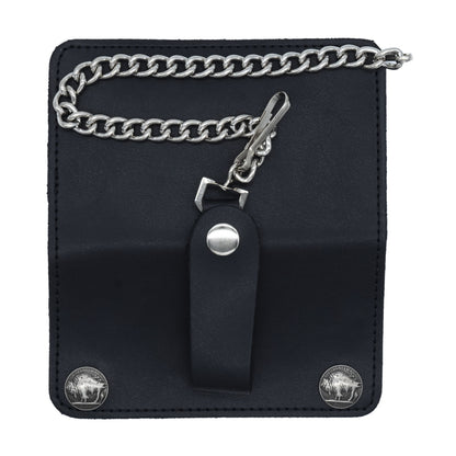 Set of 3 – 2 Wallets + 1 Genuine Leather Belt – Biker Gift Set