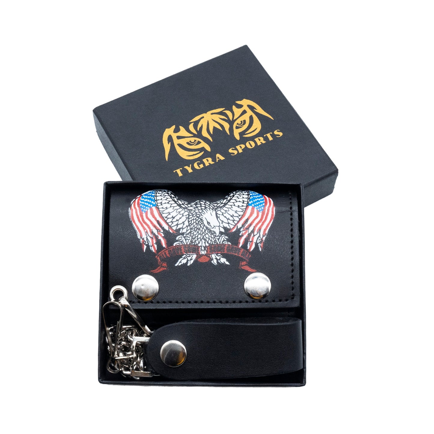 Set of 3 – 2 Wallets + 1 Genuine Leather Belt – Biker Gift Set