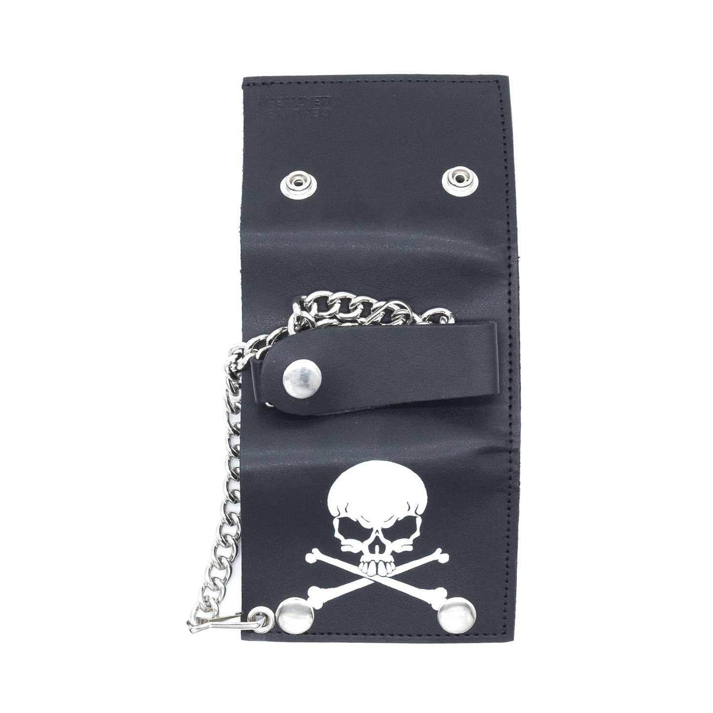 Set of 3 – 2 Wallets + 1 Genuine Leather Belt – Biker Gift Set
