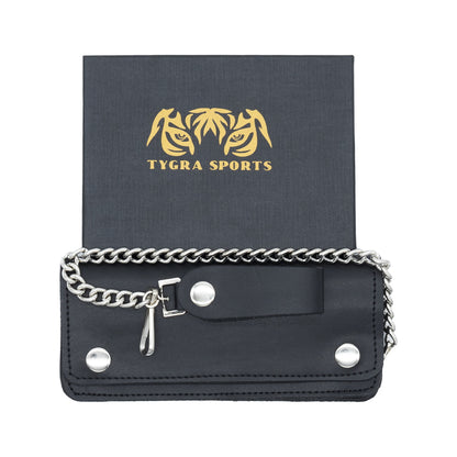 Set of 3 – 2 Wallets + 1 Genuine Leather Belt – Biker Gift Set