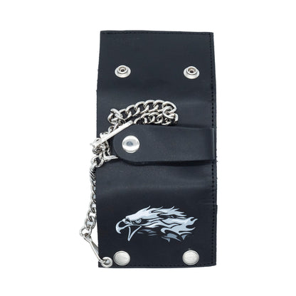 Set of 3 – 2 Wallets + 1 Genuine Leather Belt – Biker Gift Set