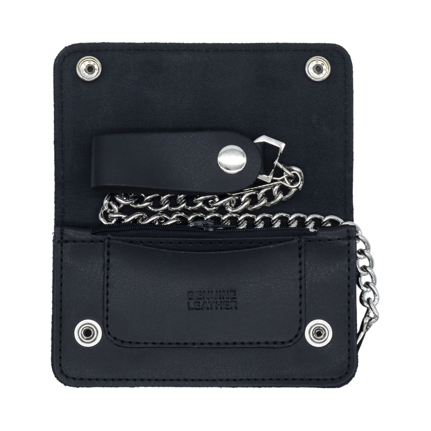 Set of 3 – 2 Wallets + 1 Genuine Leather Belt – Biker Gift Set