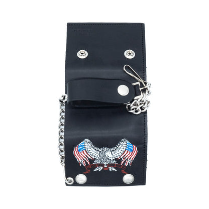 Set of 3 – 2 Wallets + 1 Genuine Leather Belt – Biker Gift Set