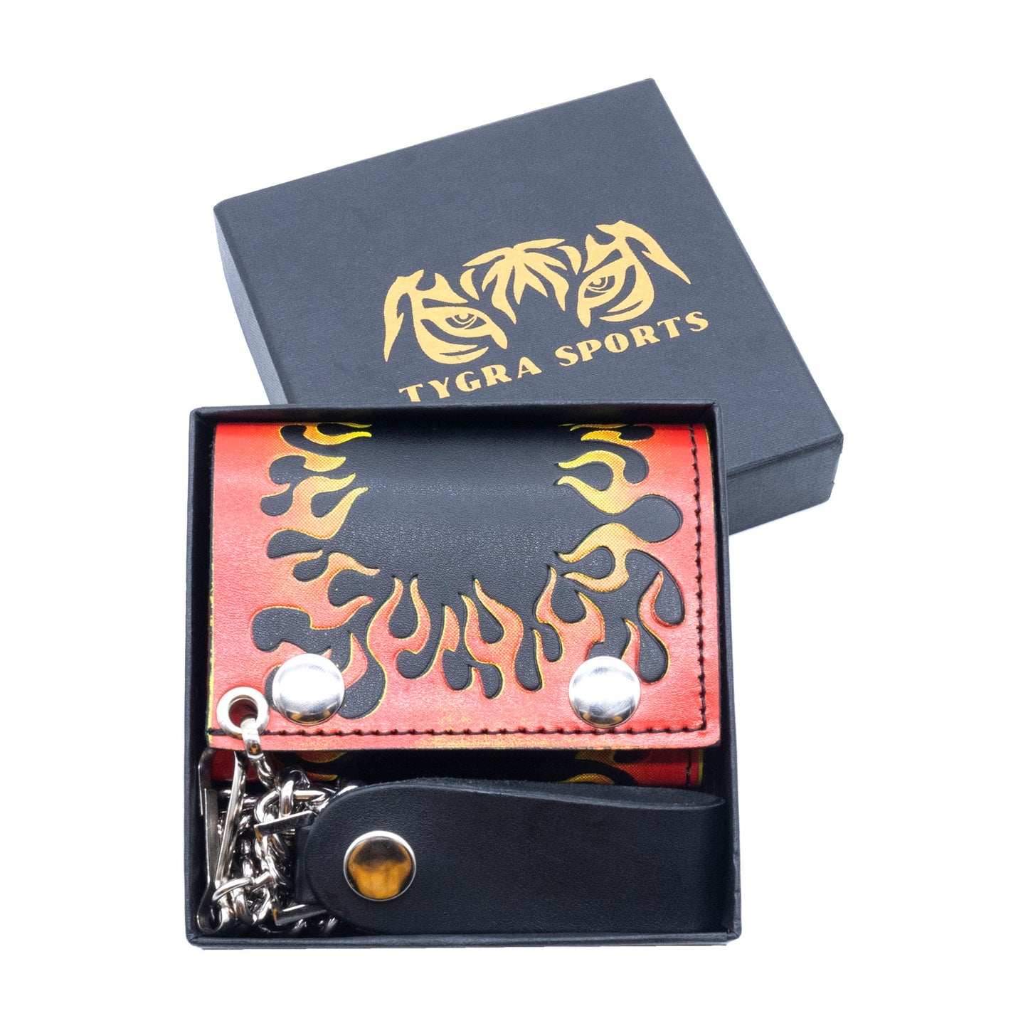 Set of 3 – 2 Wallets + 1 Genuine Leather Belt – Biker Gift Set