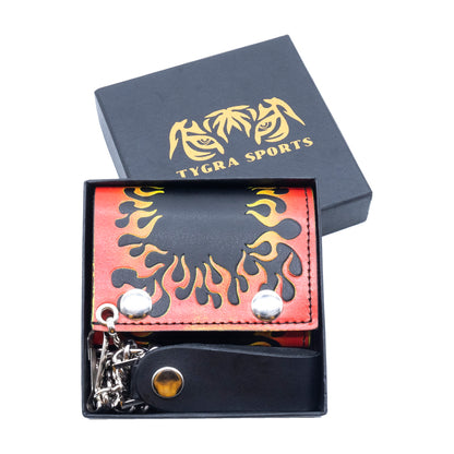 Set of 3 – 2 Wallets + 1 Genuine Leather Belt – Biker Gift Set