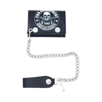 Set of 3 – 2 Wallets + 1 Genuine Leather Belt – Biker Gift Set